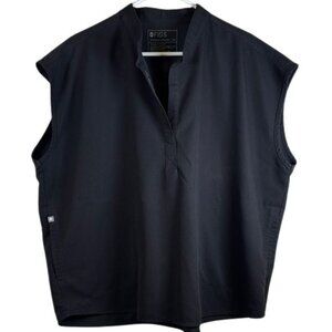 Figs Rafaela Oversize Scrub Black Surgeon Pharmacist Nurse Doctor Size XXL #2706